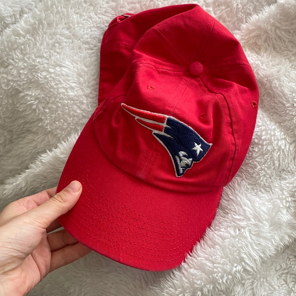 New England patriots pats hat red and blue logo womens mens unisex